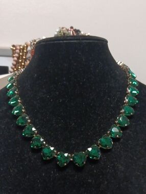 Classic Emerald Teardrop Necklace - Women Jewelry